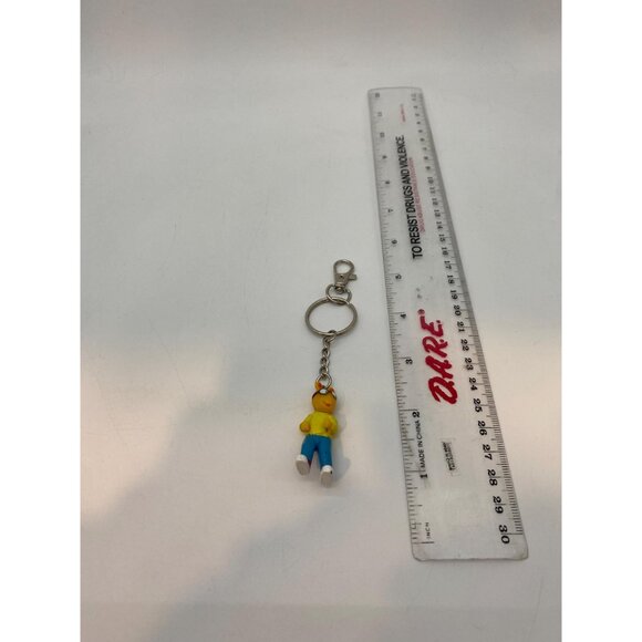 Upcycled Arthur by Marc Brown PBS Figurine Keychain - Retro Toy Purse Charm - Picture 4 of 5